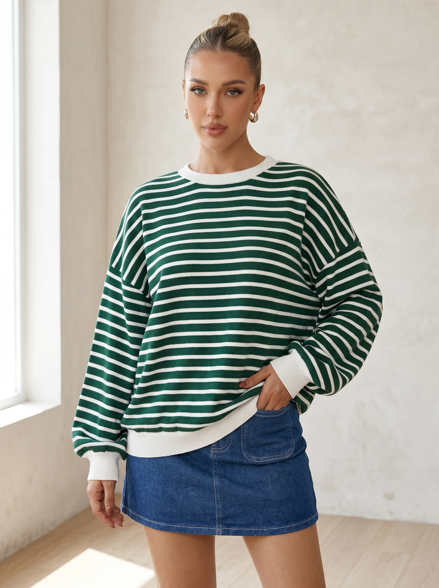 The Striped Oversized Sweater