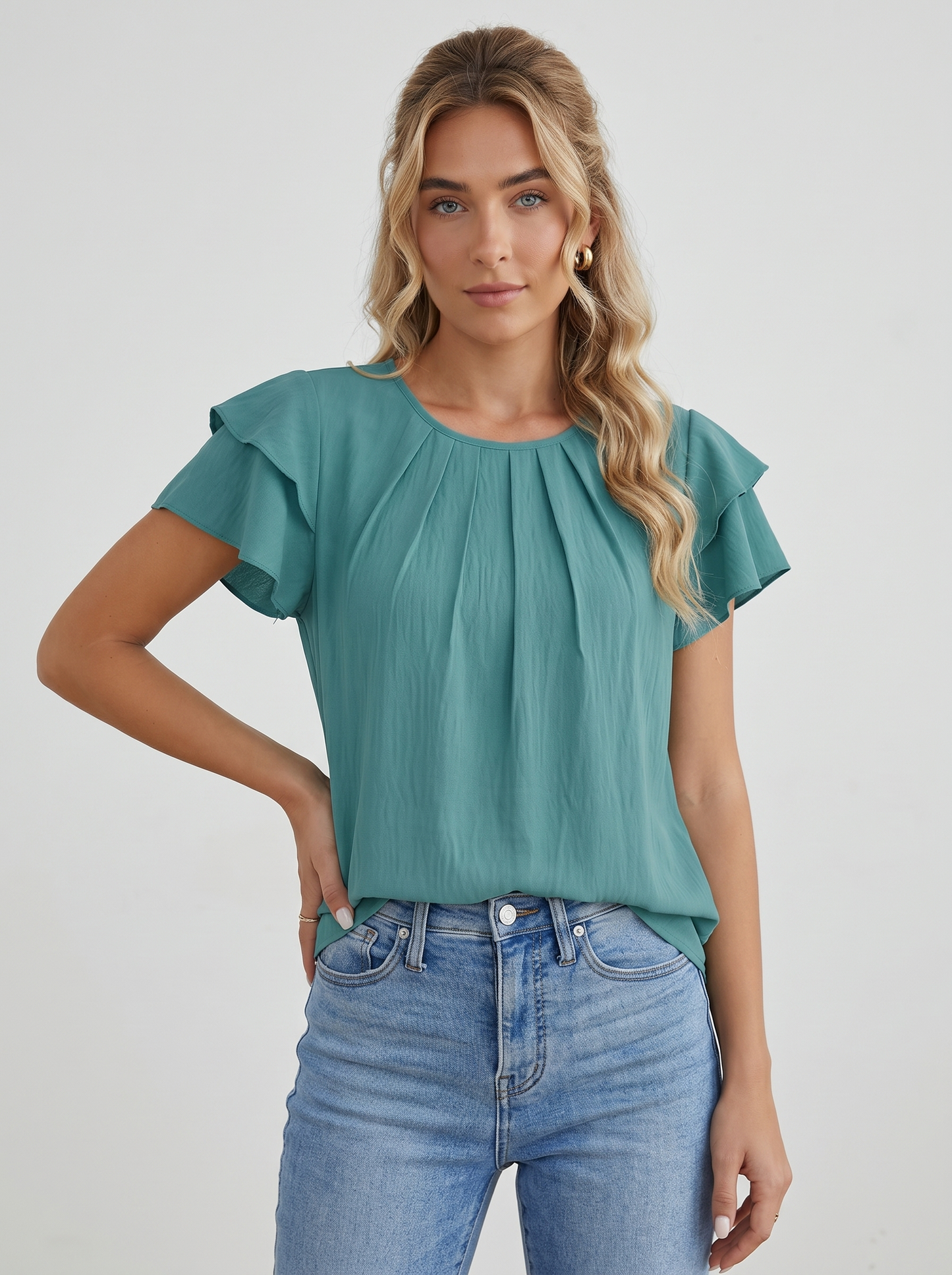 The Flutter Sleeve Blouse